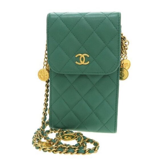 Chanel Accessories - Chanel Caviar Quilted Chain Phone Case